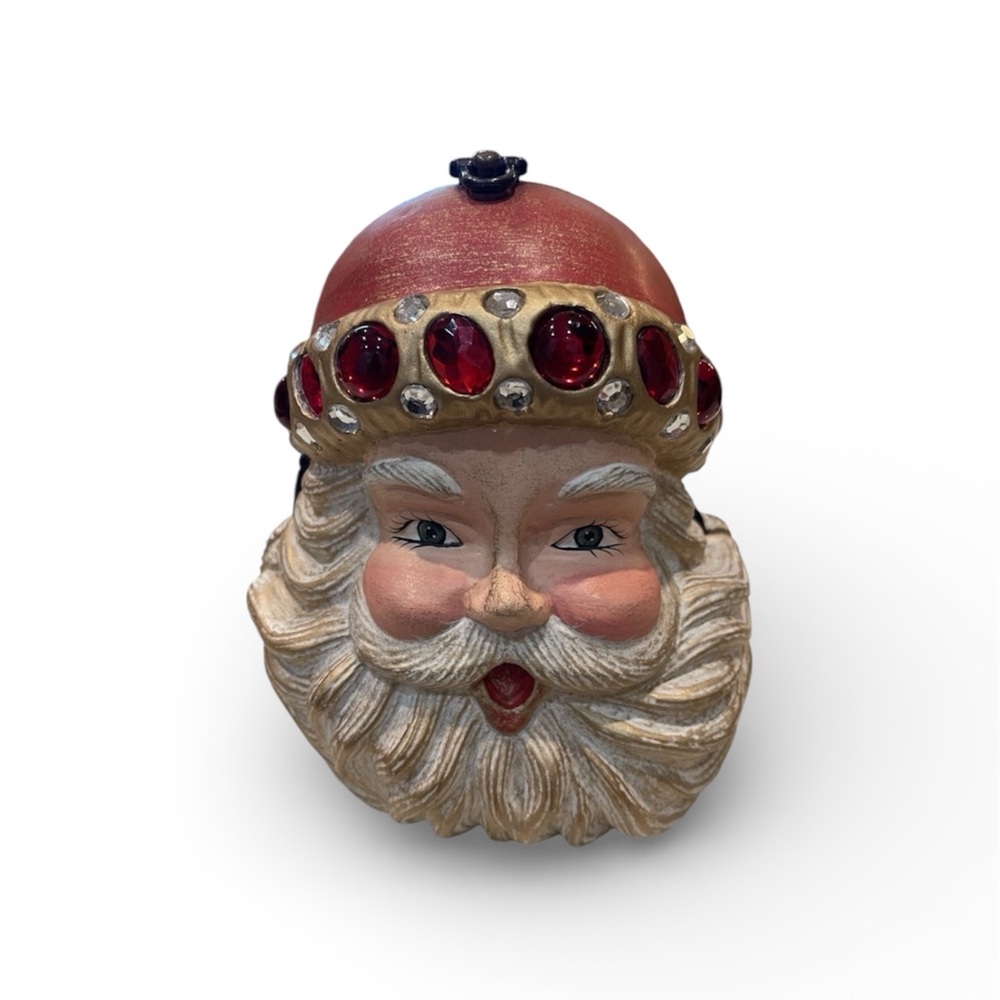 Timmy Woods Santa IX hand carved purse